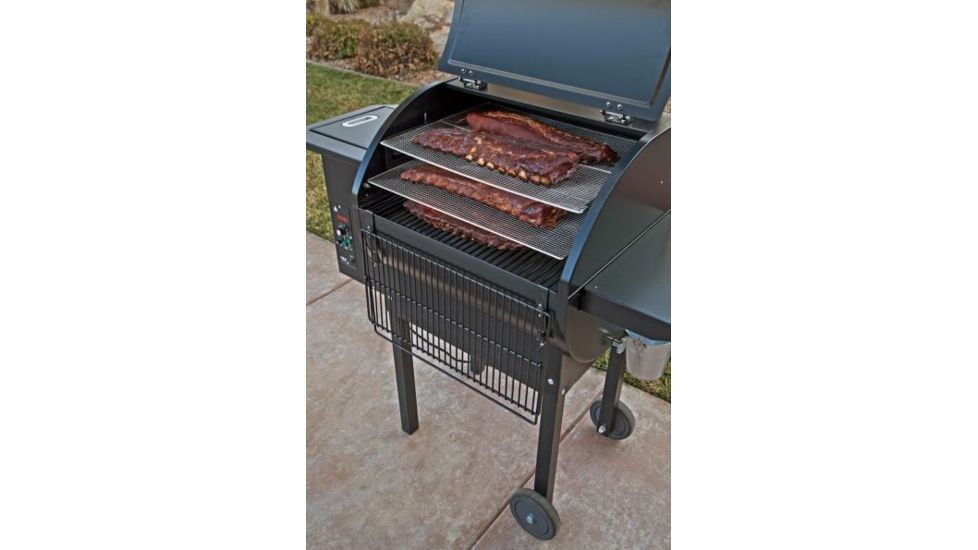 Camp Chef Pellet Grill &amp; Smoker Collapsible Front Shelf, 21.8 L x 11.2 W, Silver, PGSHELF