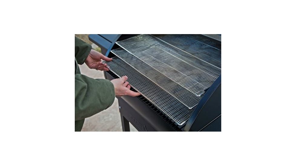 Camp Chef Pellet Grill &amp; Smoker Jerky Rack, Nickel-plated steel, Silver, PGJERKY
