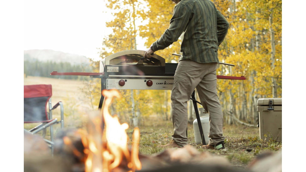 Camp Chef Pro 90X - 3 Burner Stove, Black and Red, PRO90X