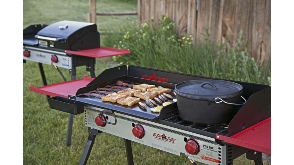 Camp Chef Pro 90X - 3 Burner Stove, Black and Red, PRO90X