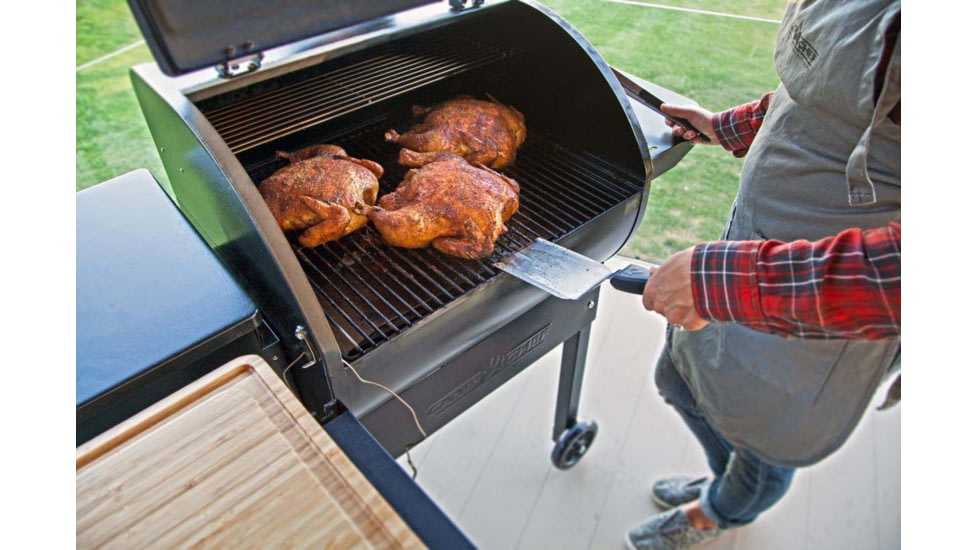 Camp Chef Smokepro DLX Stainless Pellet Grill, Stainless, PG24S