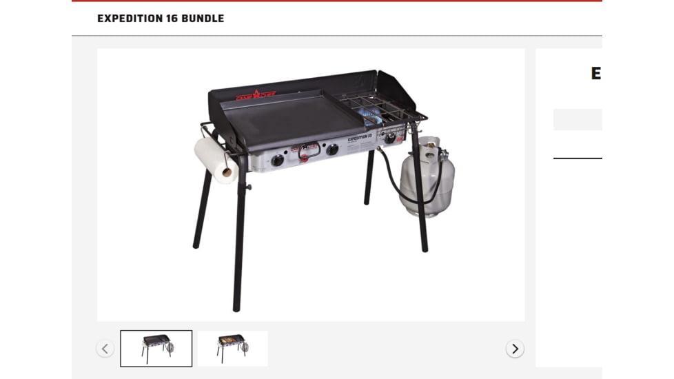 Camp Chef Tahoe Stove, Black/Red, TB90LW