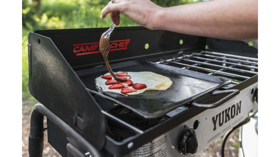 Camp Chef Universal 13in x 13in Steel Griddle, 13in Length x 13in Width Fry Griddle, Black, FG13