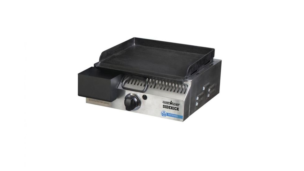 Camp Chef Woodwind Pellet Grill w/ Slide &amp; Grill With Sidekick, Black/Stainless PG24SGWWSK