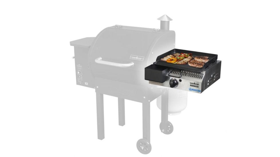 Camp Chef Woodwind Pellet Grill w/ Slide &amp; Grill With Sidekick, Black/Stainless PG24SGWWSK