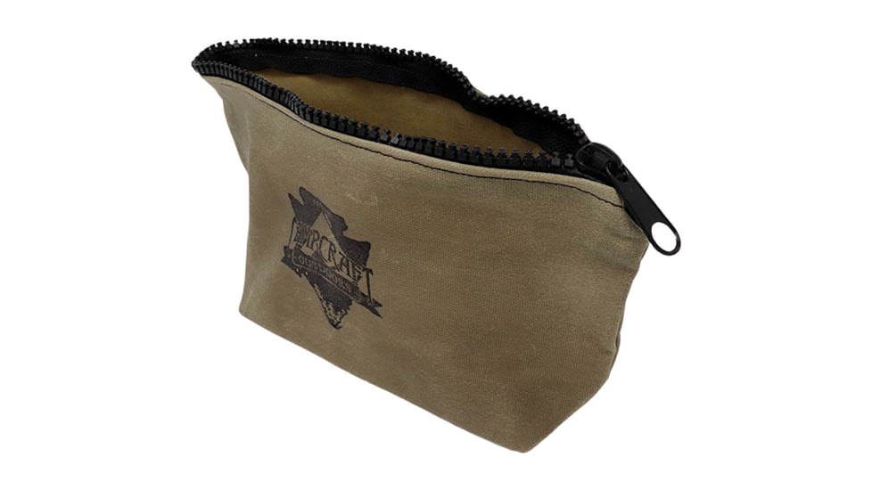 Campcraft Outdoors Accessory Tote, 10.5in x 4.5in x 3in, Khaki, Waxed Cotton Canvas, 1B-CY44-JSJT