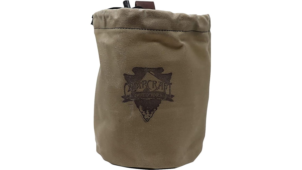 Campcraft Outdoors Bushpot Bag, 2qt, 9in x 6.5in, Waxed Cotton Canvas, WAXBPB