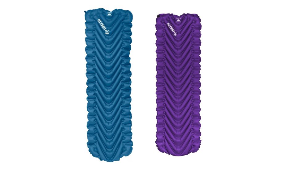CampSaver Klymit Static V Sleeping Pad, CampSaver Blue, CampSaver Purple