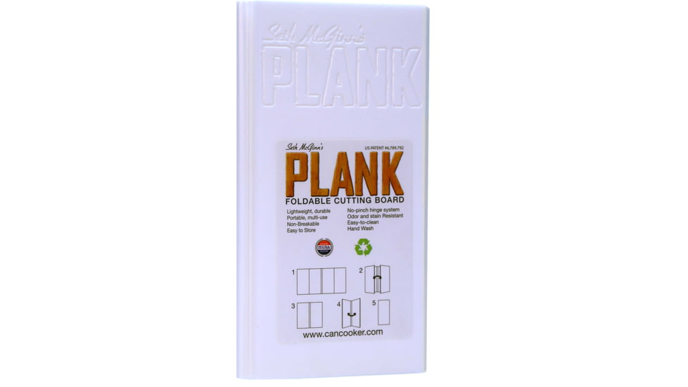 CanCooker Plank Cutting Board, White, Medium, SMP1409