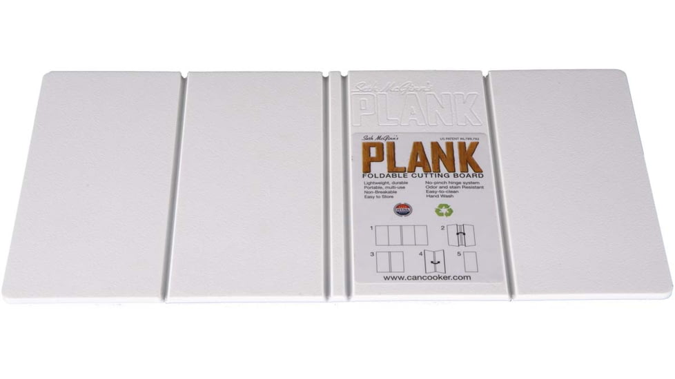 CanCooker Plank Cutting Board, White, Small, SMP1408