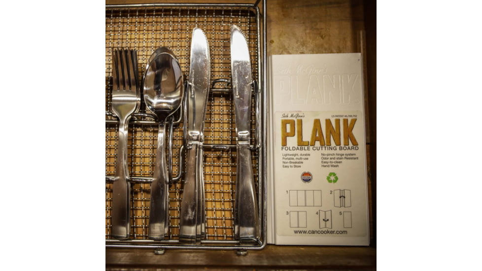 CanCooker Plank Cutting Board, White, Small, SMP1408