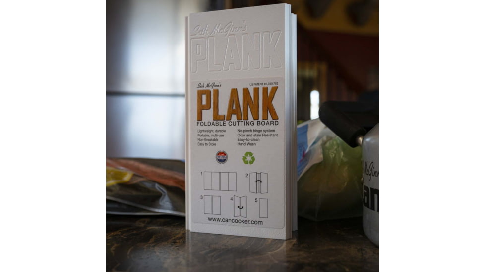 CanCooker Plank Cutting Board, White, Small, SMP1408