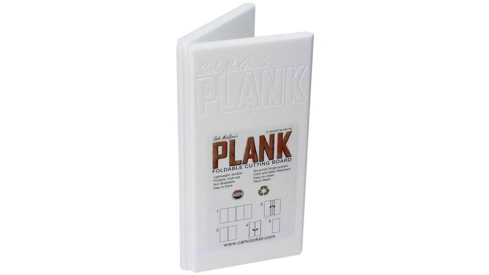 CanCooker Plank Cutting Board, White, Small, SMP1408