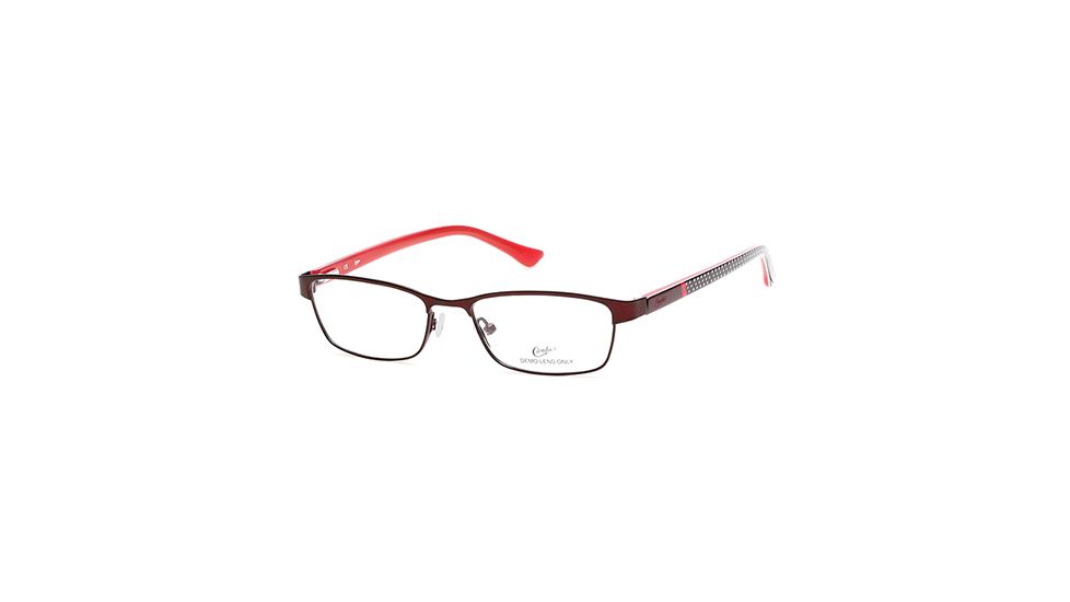 Candies CA0123 Eyeglass Frames - Matte Bordeaux Frame Color, Clear Lens Color