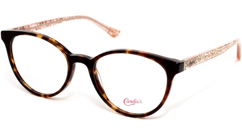 Candies CA0165 Progressive Prescription Eyeglasses - Dark Havana Frame, Dark Havana Lenses, 52 mm Lens Diameter CA016552052