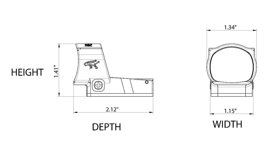 Canik Mecanik M03 1x29mm Competition Reflex Red Dot Sight, 6 MOA Red Dot, Black Anodized, PACN1103