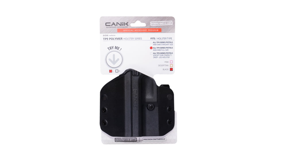 CANIK POLY UNIV LH BLK FULL SIZE, PACN0374