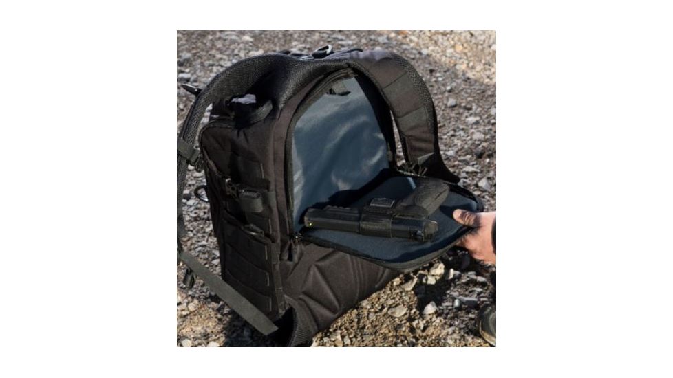 Cannae Legion Elite Day Pack w/ Helmet Flap, Black, Medium CPG-BP-LEGELT-M-B