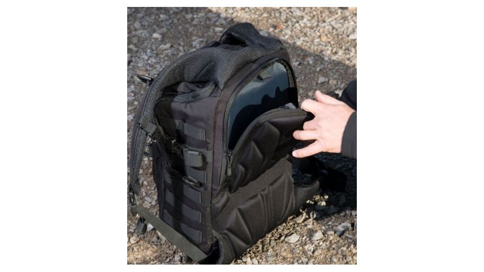 Cannae Legion Elite Day Pack w/ Helmet Flap, Black, Medium CPG-BP-LEGELT-M-B
