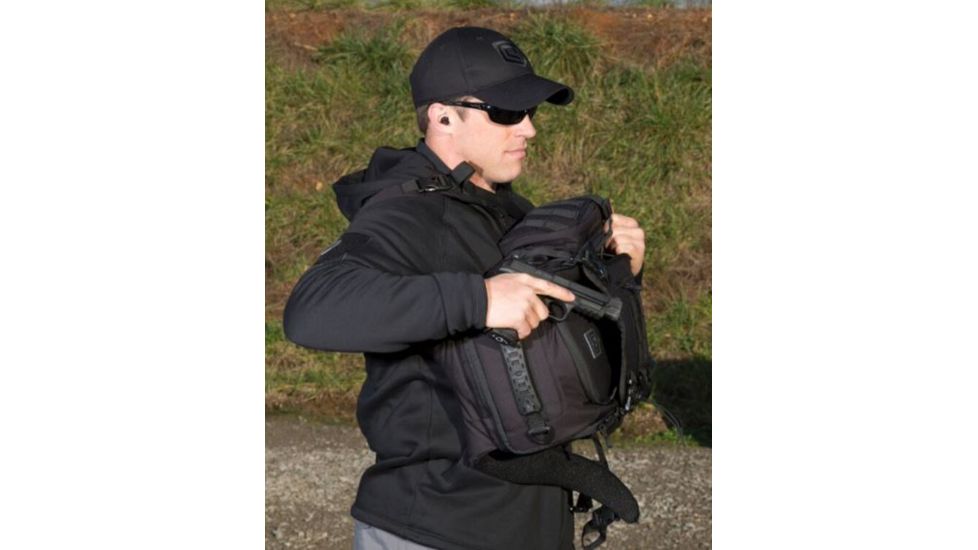 Cannae Legion Elite Day Pack w/ Helmet Flap, Black, Medium CPG-BP-LEGELT-M-B