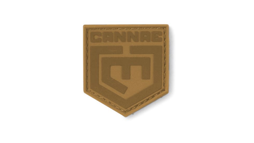 Cannae Logo Velcro Patch, Coyote, Large CPG-ACS-CLP-L-C