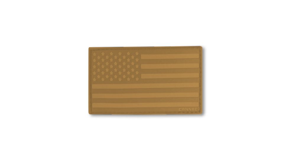 Cannae USA Velcro Patch - Left Arm, Coyote, Medium CPG-ACS-USAL-C