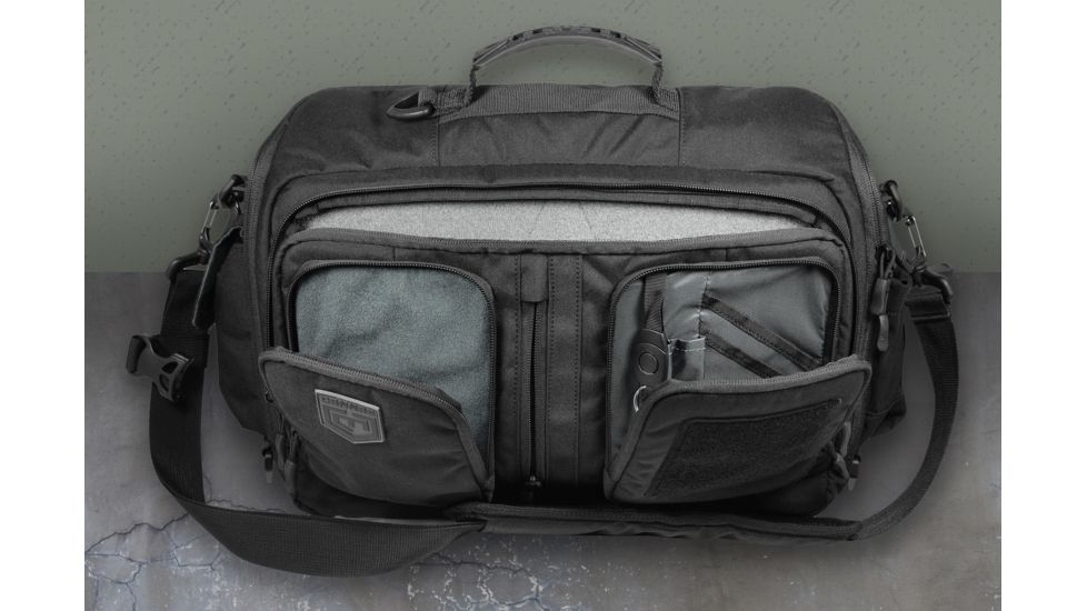 Cannae Viator Messenger Bag, Black, Medium CPG-BP-MES-M-B