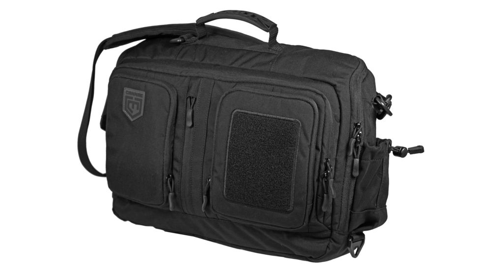 Cannae Viator Messenger Bag, Black, Medium CPG-BP-MES-M-B