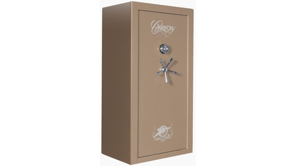 Cannon Safe Safe 24 Gun, Hammertone Beige/Chrome, 24 gun CA23-H3FDC-15
