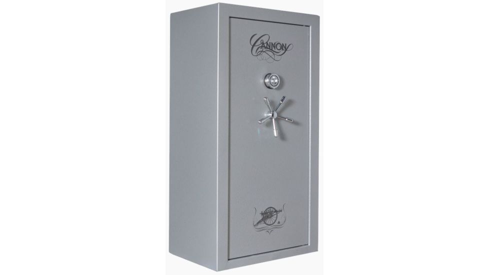 Cannon Safe Safe 24 Gun, Hammertone Gray/Chrome, 24 gun CA23-H2FDC-15