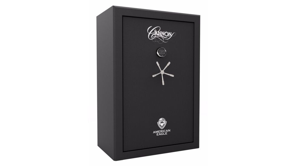 Cannon Safe American Eagle 48 Gun Safe, 59Hx40Wx24D, Hammertone Black, AE594024-60-H1FEC-17