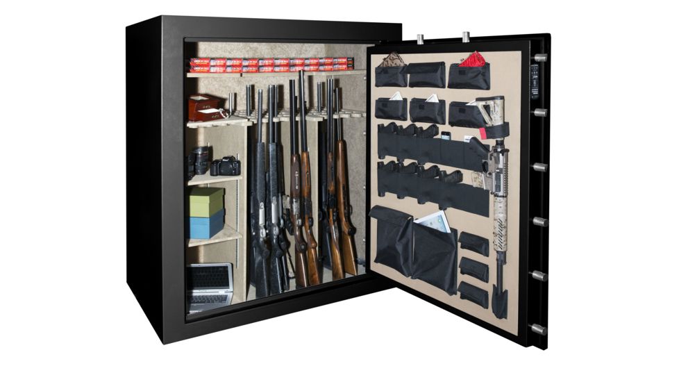 Cannon Safe Armory Safe 100 Gun, Hammertone Black, 100 gun A100-H1FDC-15