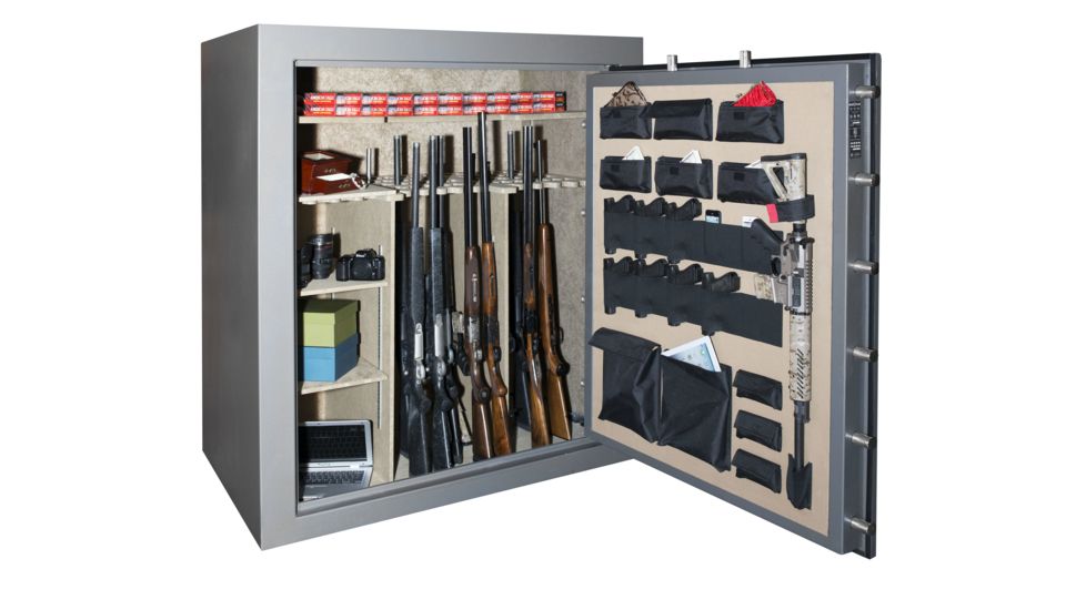 Cannon Safe Armory Safe 100 Gun, Hammertone Gray, 100 gun A100-H2FDC-15