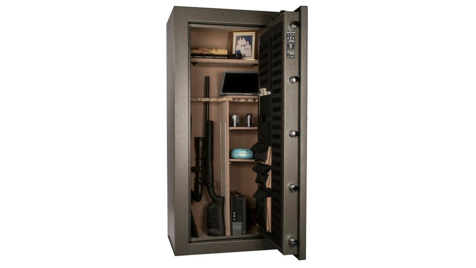 Cannon Safe Cannon Series Premium Safe, HT Charcoal Gray, 20 Gun CA603020-90-H12FDC-16