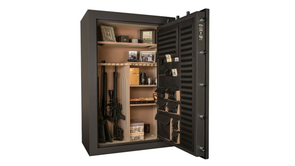 Cannon Safe Cannon Series Premium Safe, HT Charcoal Gray, 48 Gun CA604024-90-H12FDC-16