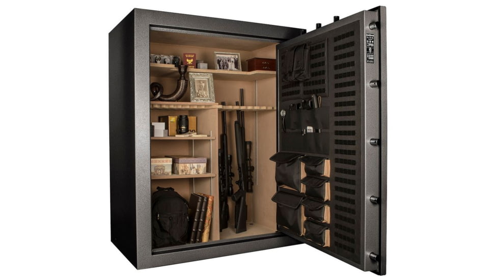 Cannon Safe Cannon Series Premium Safe, HT Charcoal Gray, 72 Gun CA604830-90-H12FDC-16