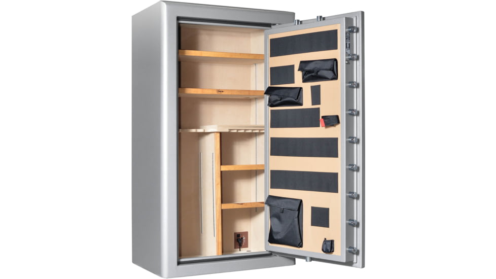 Cannon Safe Commander 43 Fireproof 36 Gun Safe, 72x40x28in - Hammertone, Gray/Chrome CO43-H2FDC-13