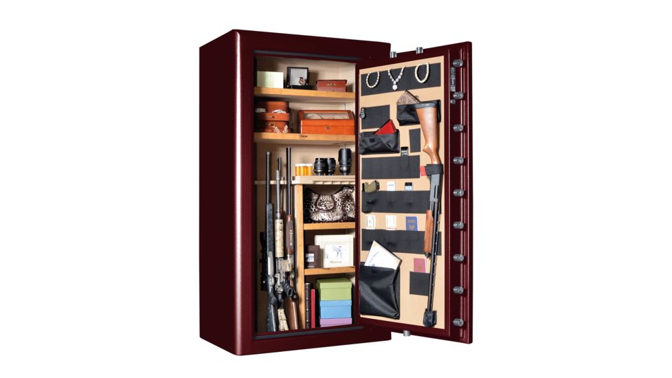 Cannon Safe Commander 43 Fireproof Gun Safe, 72x40x28in - Hammertone, Burgundy CO43-H5FDC-13