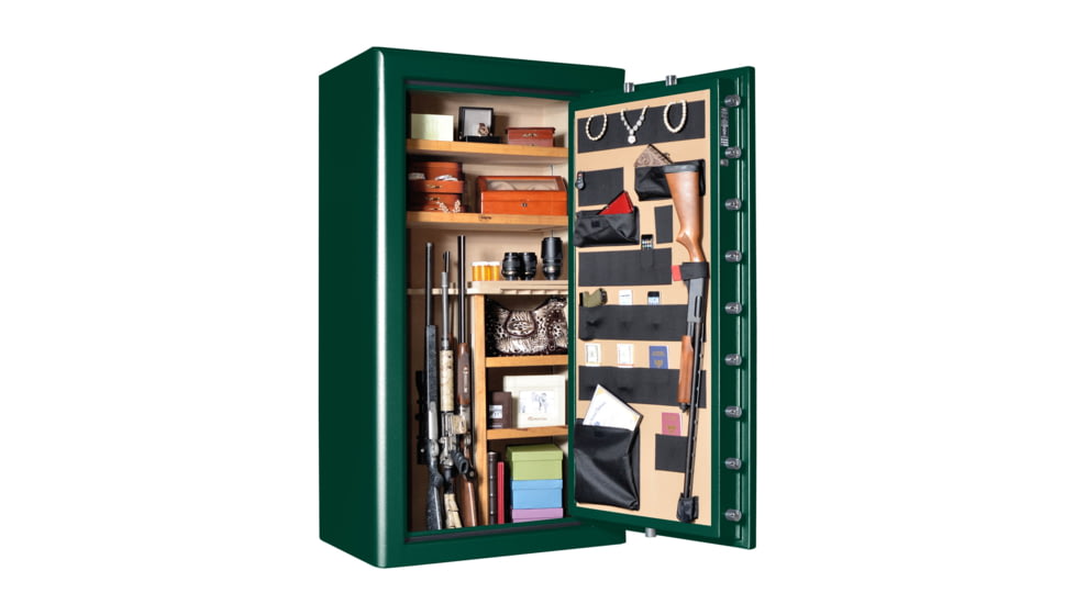Cannon Safe Commander 43 Fireproof Gun Safe, 72x40x28in - Hammertone, Green CO43-H4FDC-13
