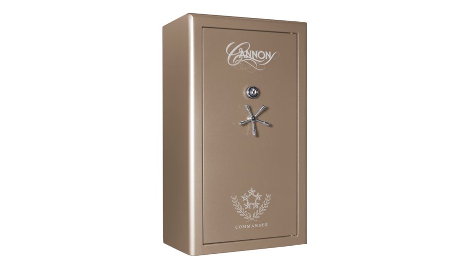 Cannon Safe Commander Safe 36 Gun, Hammertone Beige/Chrome, 36 gun CO43-H3FDC-15