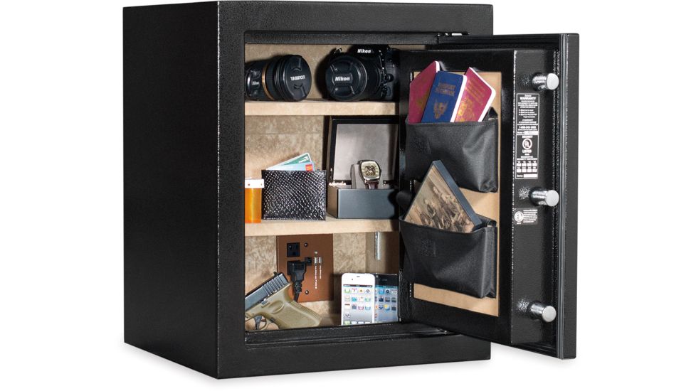 Cannon Safe Home Guard H4 Electronic Safe, 24x20x17in - Hammertone Black/Chrome H4-H1HEC-13