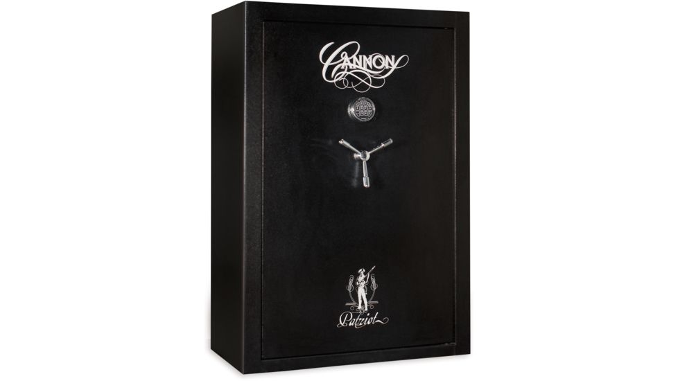 Cannon Safe Patriot P40 48 Gun Electronic Safe, 59x40x22in - Hammertone Black/Chrome P40HR-H1TEC-13