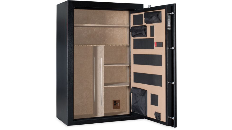 Cannon Safe Patriot P40 48 Gun Electronic Safe, 59x40x22in - Hammertone Black/Chrome P40HR-H1TEC-13
