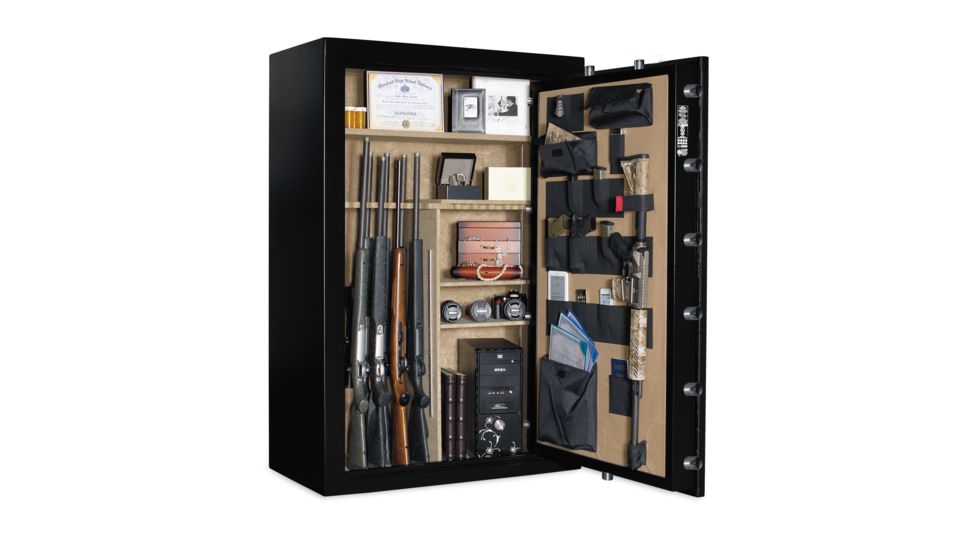 Cannon Safe Safe 36 Gun, Hammertone Black/Chrome, 36 gun CA33-H1FDC-15