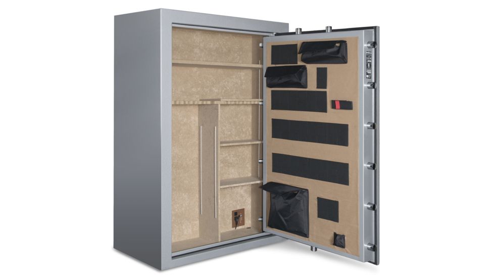 Cannon Safe Safe 36 Gun, Hammertone Gray/Chrome, 36 gun CA33-H2FDC-15