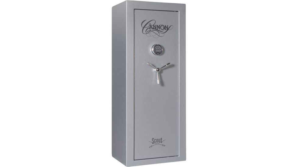 Cannon Safe Scout S14 24 Gun Electronic Safe, 59x24x18in - Hammertone Gray/Chrome S14-H2TEC-13