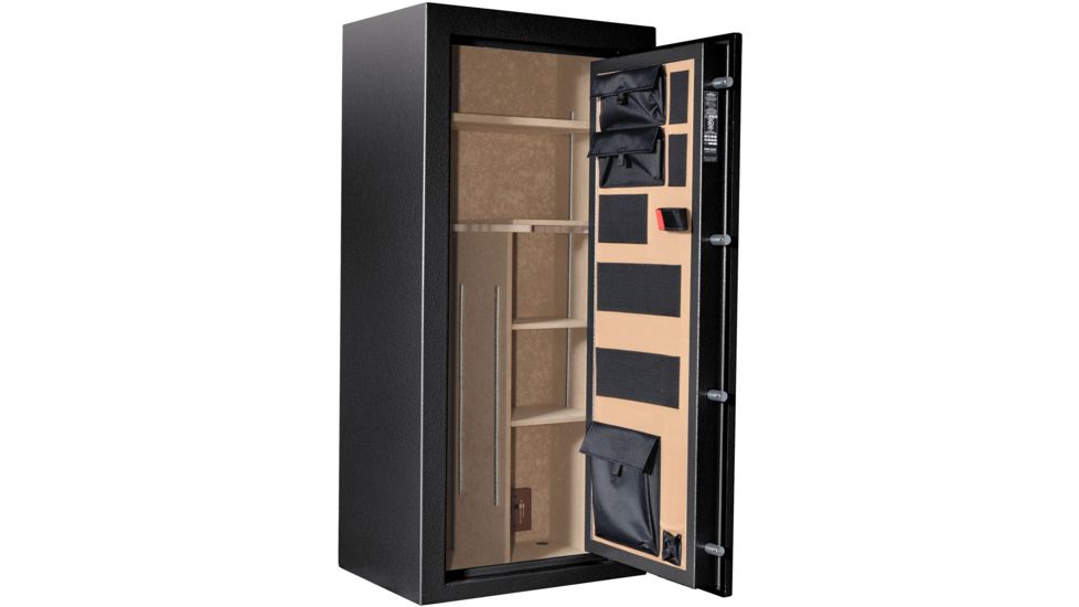 Cannon Safe Scout S19 28 Gun Electronic Safe, 59x28x20in - Hammertone Black/Chrome S19-H1TEC-13