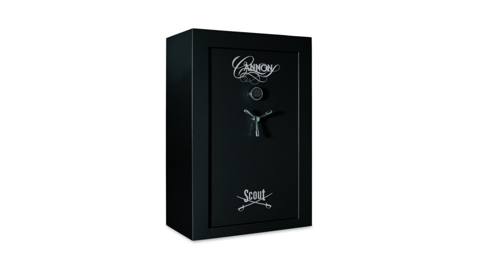 Cannon Safe Scout Safe 48 Gun, Hammertone Black, 48 gun S33-H1TEC-15