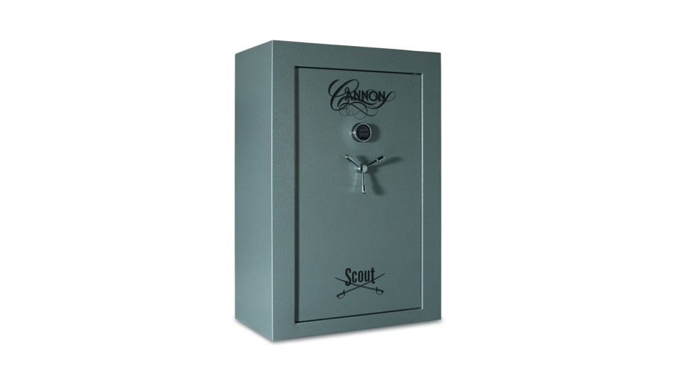 Cannon Safe Scout Safe 48 Gun, Hammertone Gray, 48 gun S33-H2TEC-15