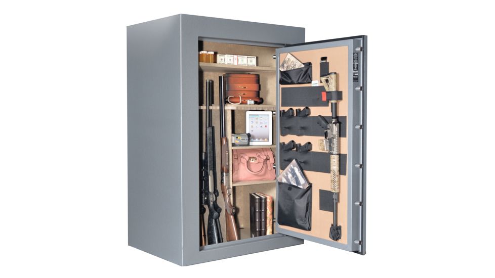 Cannon Safe Scout Safe 64 Gun, Hammertone Gray, 64 gun S40-H2TEC-15